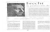 Brecht Bertolt - La producci¢n del arte y la gloria