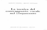 La Tecnica Del Contrappunto Vocale Nel Cinquecento Dionisi Zanolini