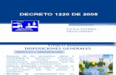 Decreto 1220 de 2005