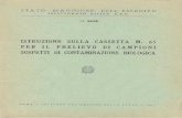 Istruzione sulla cassetta M.65 per Il prelievo di campioni sospetti di contaminazione biologica (5658) 1967