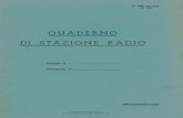 Quaderno Di Stazione Radio
