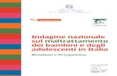 Indagine Nazionale Sul Maltrattamento Dei Bambini e Degli Adolescenti in Italia Risultati e Prospettive 2015