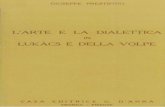 Giuseppe Prestipino - L'Arte e La Dialettica in Lukacs e Della Volpe