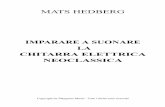 Mats Hedberg - Imparare a suonare la chitarra neoclassica