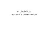 Probabilit : teoremi e distribuzioni