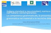 Italiano Standard Competenza Grammaticale