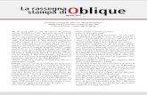 La rassegna stampa di Oblique di agosto 2013