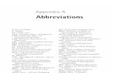 Appendix a - Abbreviations