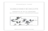 A Scarlatti - Sonata IX La minore per flauto ,2 violini e basso 1) Score