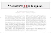 La rassegna stampa di Oblique di aprile