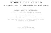 Storia Del Clero in Tempo Della Rivoluzione Francese - Volume Terzo
