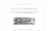 Heinichen Concerto 4 Flauti Archi e Basso Score
