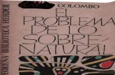 Colombo, Giuseppe - El Problema de Lo Sobenatural
