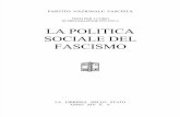 La politica sociale del fascismo (Italiano)