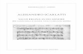 A Scarlatti Salve Regina Soprano Archi Organi Score