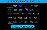 Listino-Pricelist  Cabox 2015