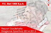 FC Bari 1908 - Report societario stagione sportiva 2014/15