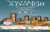 Volterra AD 1398, Domenica 16 Agosto 2015: il programma