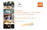 Indagine Confcommercio-Gfk Eurisko sui fenomeni criminali - Emilia-Romagna e Bologna 2015