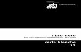 carte blanche 13, libro nero