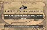 1492 coloniale group, catalogo 2016 dedicato ai bartender professionisti