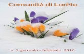 Bollettino Gennaio Febbraio 2016 - Parrocchia di Loreto (Bg)