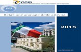 Relazione annuale delle attività CCIS 2015