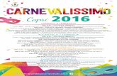 Programma Carnevalissimo Capri 2016