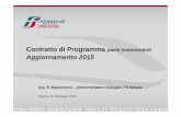 Contratto di Programma parte investimenti -aggiornamento 2015