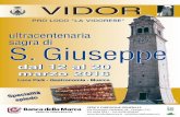 Libretto Sagra san Giuseppe Vidor 2016