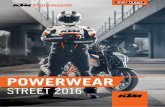 KTM PowerWear Street Catalog 2016 Italiano