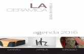 La Ceramica in Italia e nel mondo, Agenda marzo/aprile/maggio 2016