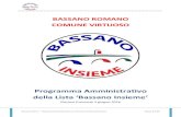 Programma amministrativo Bassano Insieme 2016