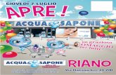 Volantino Acqua&Sapone SDA - Riano