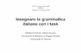 Insegnare la grammatica italiana con i task