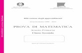 Prova di Matematica classe II primaria