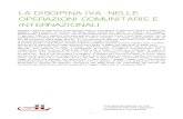 LA DISCIPINA IVA NELLE OPERAZIONI COMUNITARIE E ...