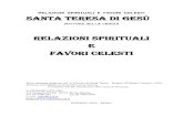 Relazioni spirituali e favori celesti - Teresa d'Avila