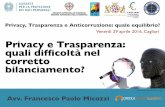 Francesco Paolo Micozzi: Anticorruzione, trasparenza e privacy, quale equilibrio?