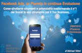 Facebook Ads, Pianeta in continua Evoluzione #WMT2016