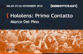 Hololens: Primo Contatto - Marco Dal Pino - Codemotion Milan 2016