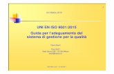 UNI EN ISO 9001:2015 Guida per l'adeguamento del sistema di ...