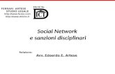 Artese - Social network e sanzioni disciplinari