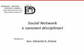 Artese Social network e sanzioni disciplinari