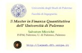 Il Master in Finanza Quantitativa dell' Università di Palermo