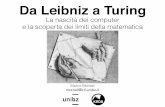 Montali - Da Leibniz a Turing: la nascita dei computer e la scoperta dei limiti della matematica