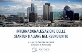 Internazionalizzazione delle startup italiane nel Regno Unito