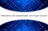 Difendersi dai cryptolocker con open source
