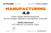 Explore Talks on "Manufacturing 4.0" | Il lato solido dell'innovazione tra tecnologia digitale e manifattura avanzata