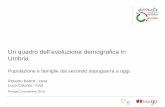 Roberto Bartoli, Luca Calzola, Un quadro dell’evoluzione demografica in Umbria - Popolazione e famiglie dal secondo dopoguerra a oggi.